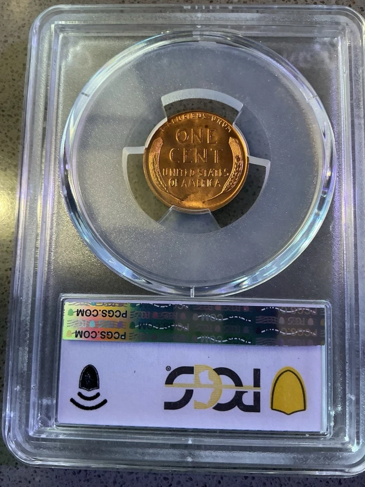 1955-D  1C RD Lincoln Wheat One Cent  PCGS MS65RD - Image 3 of 4