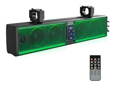 6-Speaker Metal UTV Sound Bar, 25-Inch IP65 Waterproof Golf Cart Sound Bar, ATV