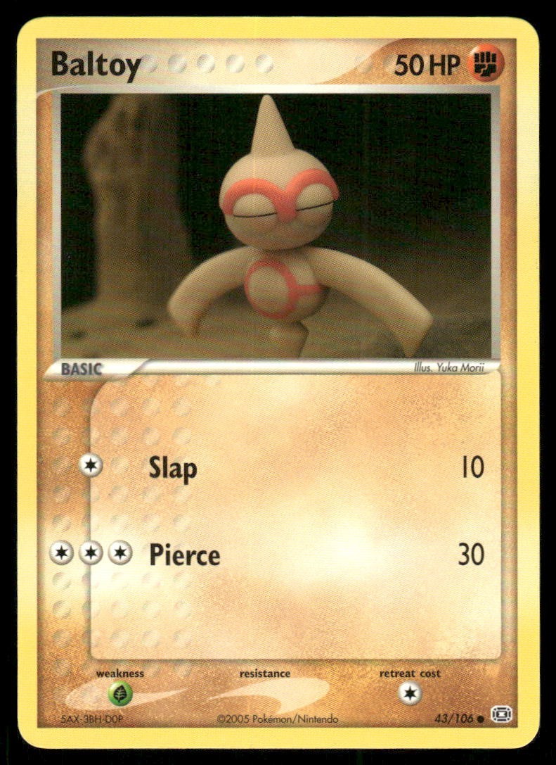 Pokemon Tcg Baltoy #43 Pokemon Emerald NM