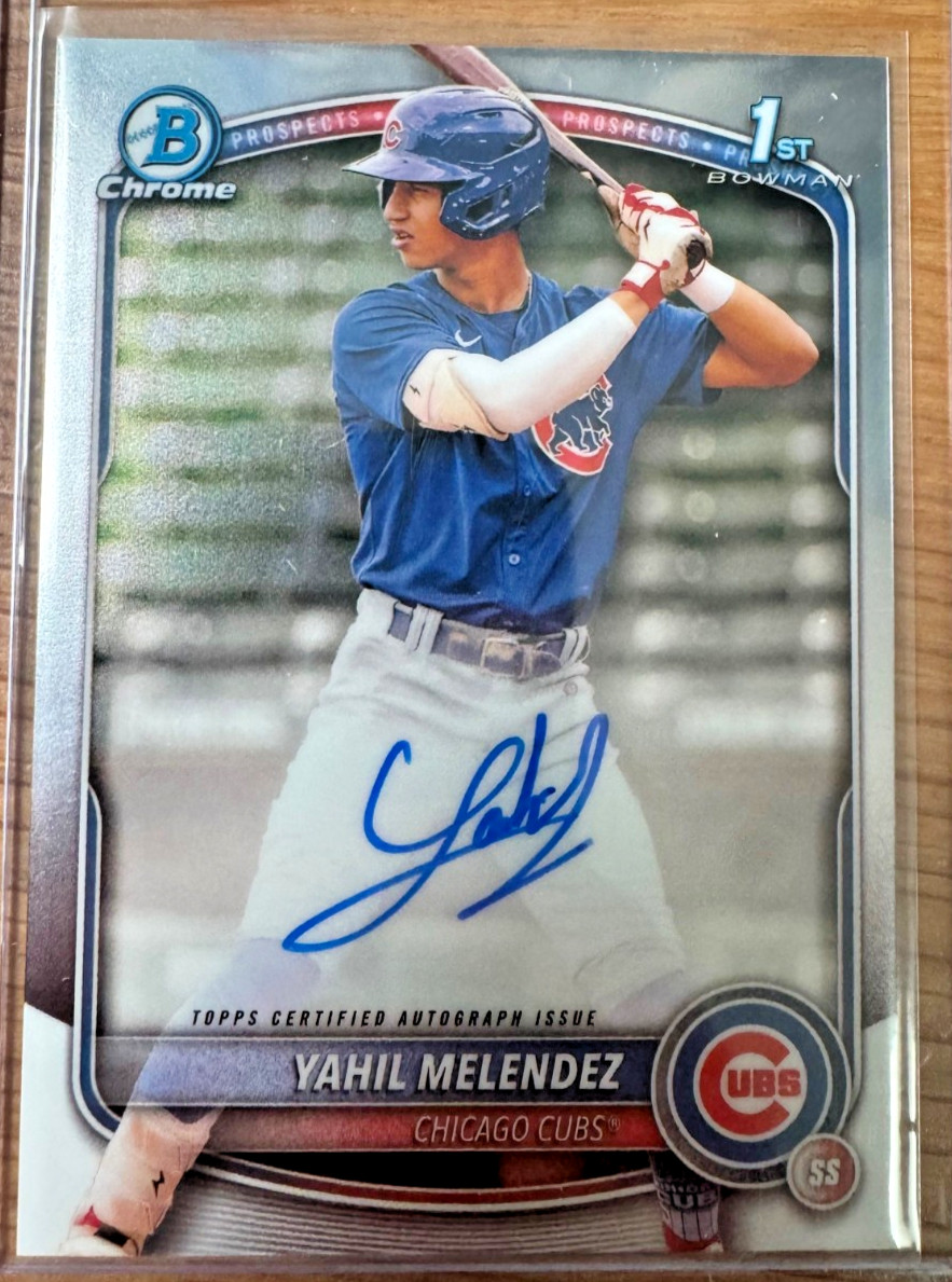 2025 Bowman Chrome - Prospect Autographs Yahil Melendez, Yahil Melendez #CPA-YM