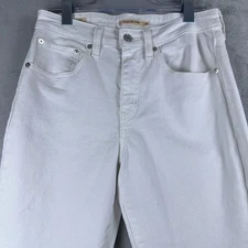 Levi's 721 High Rise Skinny Jeans Denim Stretch Cotton Womens White Size 30