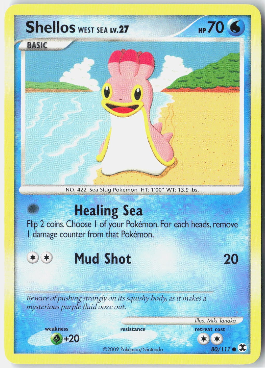 Shellos West Sea Rising Rivals 80/111 Pokemon Card