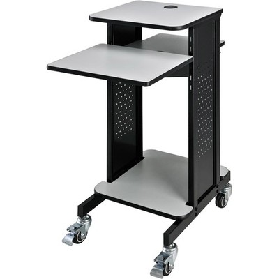 Global Industrial Projector Presentation Cart - Gray  Black