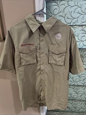 Boy Scout BSA UNIFORM New Style SHIRT Adult Men s Medium Short Sleeve 091