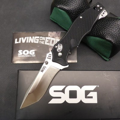 SOG VULCAN Tanto VL-03 Folder Flipper San-Mai VG-10 BL, Seki Japan