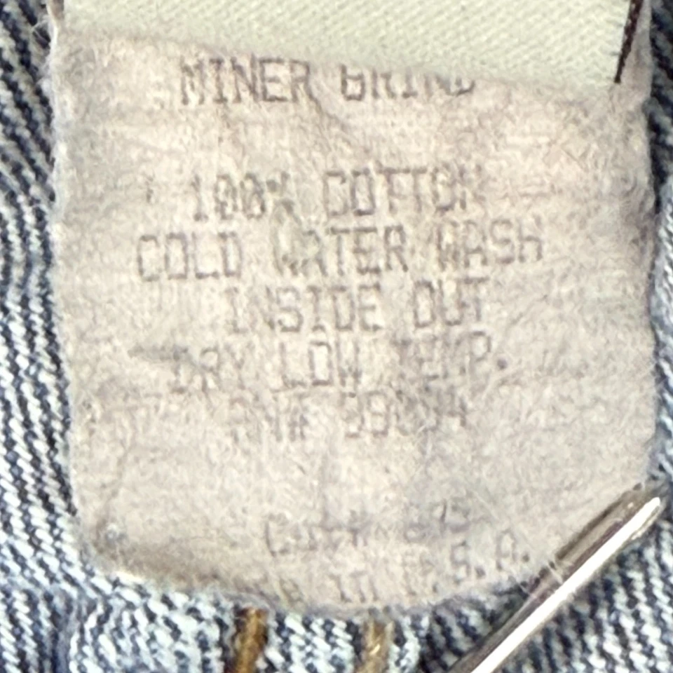 VTG Matix Miner Jeans Men's Size 34 USA Made Faded Skater Y2K Button Fly Denim - Image 4 of 4