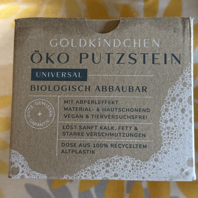 putzstein schwamm Öko Goldkindchen Neu