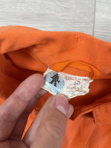 Giacca vintage anni 70 Le Laboureur operaio posta francese lavoro invecchiato taglia L uomo - Foto 12 di 14