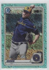 2020 Bowman Chrome Prospects Aqua Shimmer Refractor /125 Zack Brown #BCP-34 0q3