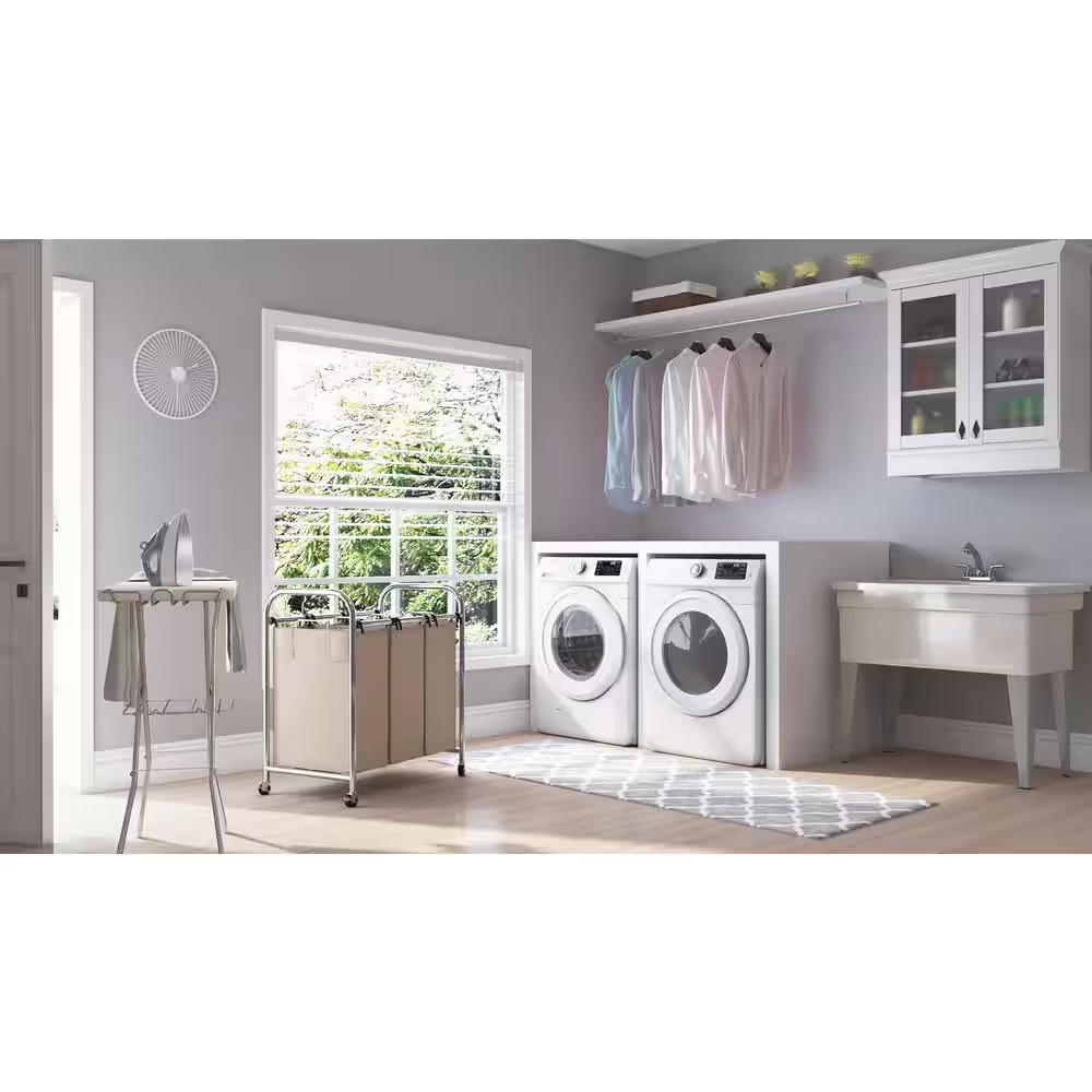 Utilatub Combo 40 In. X 24 In. 33 In. Polypropylene Floor Mount Utility Tub w...