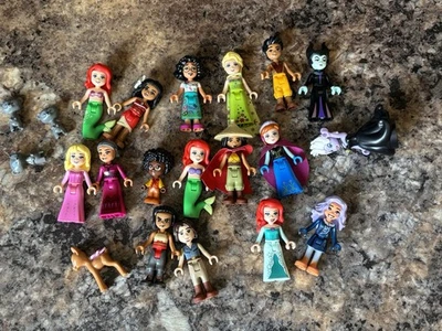 Lego Disney Princess Villain Minifigure Lot Frozen Encanto Raya Mermaid Moana - Image 1 of 4