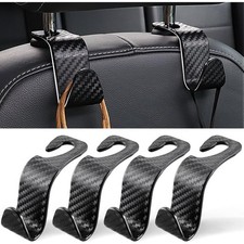 Universal Car Seat Headrest Hooks 4 Pack Hanger Organizer for Coats Bags