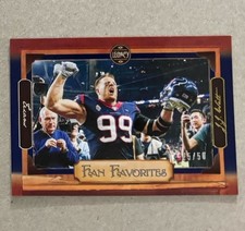 2020 PANINI LEGACY FAN FAVORITES BLUE J.J. WATT #’D 25/50