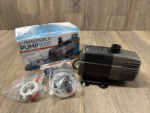 Hydrofarm Active Aqua 1000 GPH Submersible Hydroponic Pond Water Pump