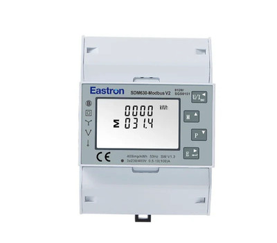 SDM630 Modbus V2 100A Three Phase Energy Meter RS485 Din Rail Solar PV KWH Tools