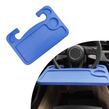 Car Steering Wheel Desk, Multipurpose Auto Steering Wheel Tray with Drink Hol...