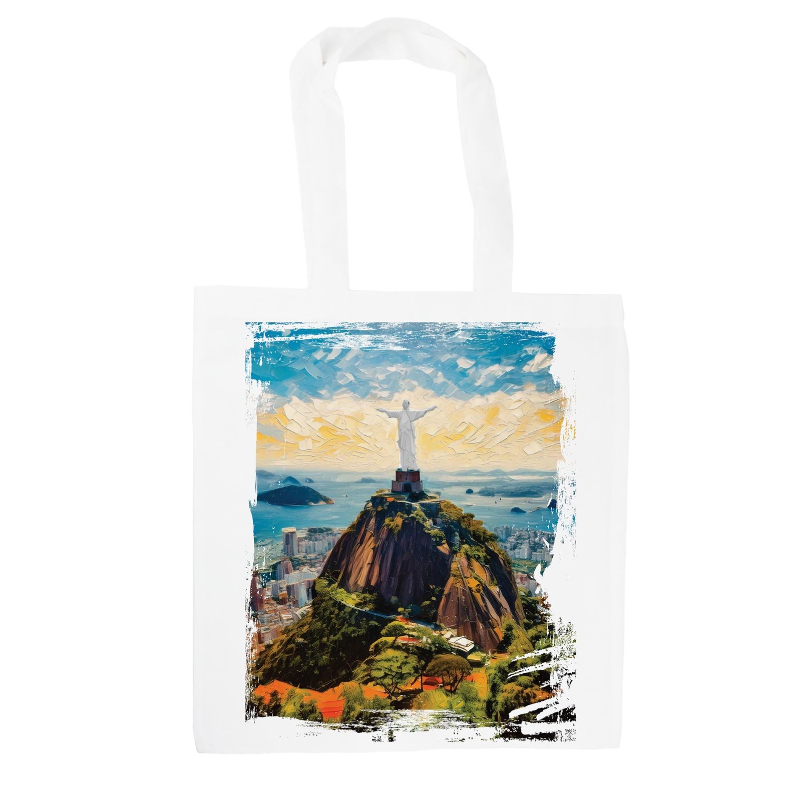 Christ the Redeemer Tote Bag - Seven Wonders Reusable Shopping Bag Gift