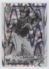 2021 Bowman Draft Chrome Black & White RayWave Refractor CJ Abrams #BDC-76 0rm6