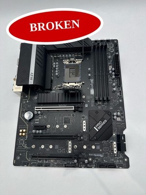 (BROKEN) MSI ATX Intel Motherboard LGA 1700 PRO Z690-A WIFI DDR4 Black