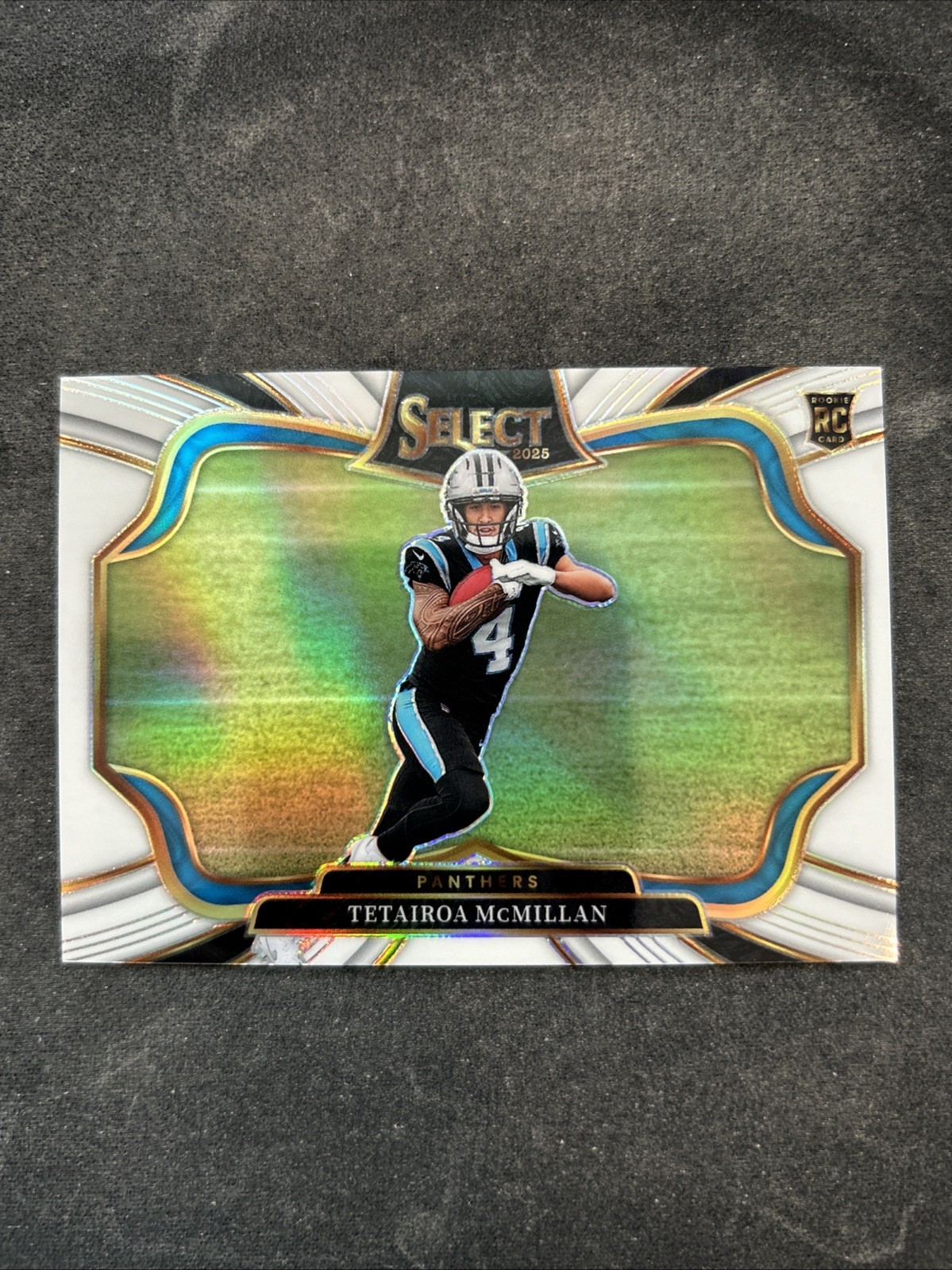 2025 Panini Select - Field Level Tetairoa McMillan #444 White Prizm /35 (RC)