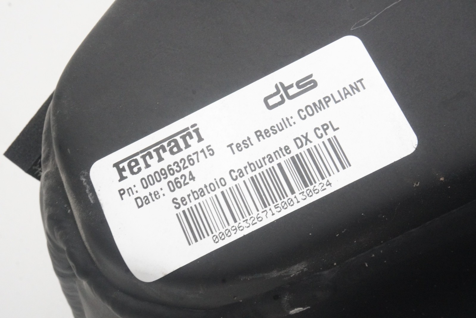 Right Gas Fuel Tank 963266 OEM Ferrari 296 GTB GTS F171 2024