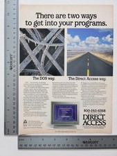 Direct Access Vintage Software Print Advertisement