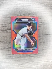 2022 Panini Prizm - Tier III Spencer Strider #240 Red Prizm (RC)