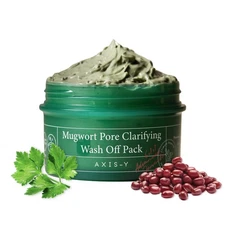 AXIS-Y Mugwort Pore Clarifying Wash Off Pack - Face Exfoliator for Clogged Pores