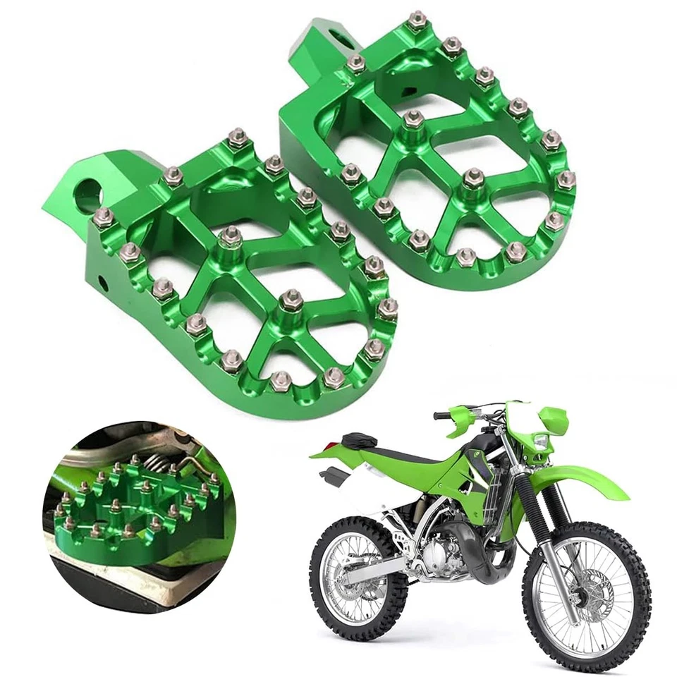 PARA KDX200 KDX200R KX125 KX250 KDX220R reposapiés pedales clavijas CNC moto de cross Foto 2 de 4