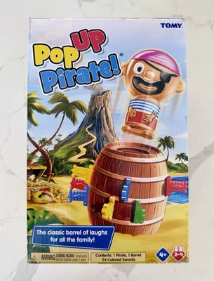 TOMY Pop Up Pirate Board Game Kids Family Game 2-4 Players Ages 4+ Complete