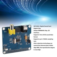 HiFi DiGi Digital Sound Card For RasPi 3 2 I2S SPDI WM8804G Infrared Recep WIUI