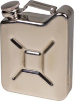 "Flachmann Edelstahl Poliert \"Kanister\" 5Oz/150Ml In Einzelverpackung"