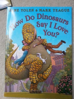 How do dinosaurs say I love you?,