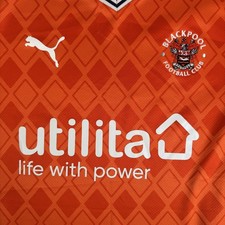 Rare Original Blackpool 2022/2023 Home Football Shirt Mens Small
