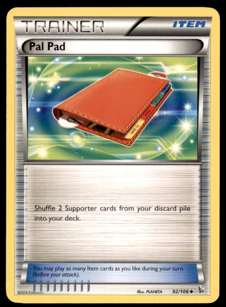 2014 Pokemon XY Flashfire Pal Pad English #92