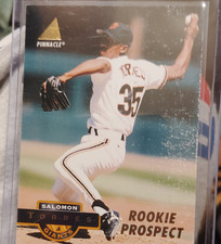 Pinnacle 1994 Salomon Torres San Francisco Giants #261 Rookie Prospect Card. rookie card picture