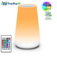 Nachttischlampe Rgb Farbwechsel 2500Mah Usb Aufladbar Led Dimmbar Mit