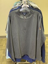 NWT MEN'S PETER MILLAR 1/4 ZIP PULLOVER, SIZE: 2XL, COLOR: GRAY M10.23 