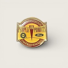 Vintage Ford Motor Company Continuous Improvement People & Products Pin