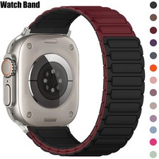 Comfort Dual Color Silicone Band For Apple Watch 12 11 10 9 8 SE/Ultra 4/3 49mm