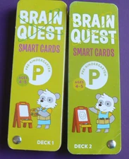Brain Quest Smart Cards, Pre-K ages 4-5 Deck 1 & Deck 2  Workman Publ Q&A