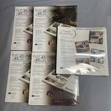 Creative Memories 12x12 Page Protectors Natural Pages Lot of 5 Sealed NEW