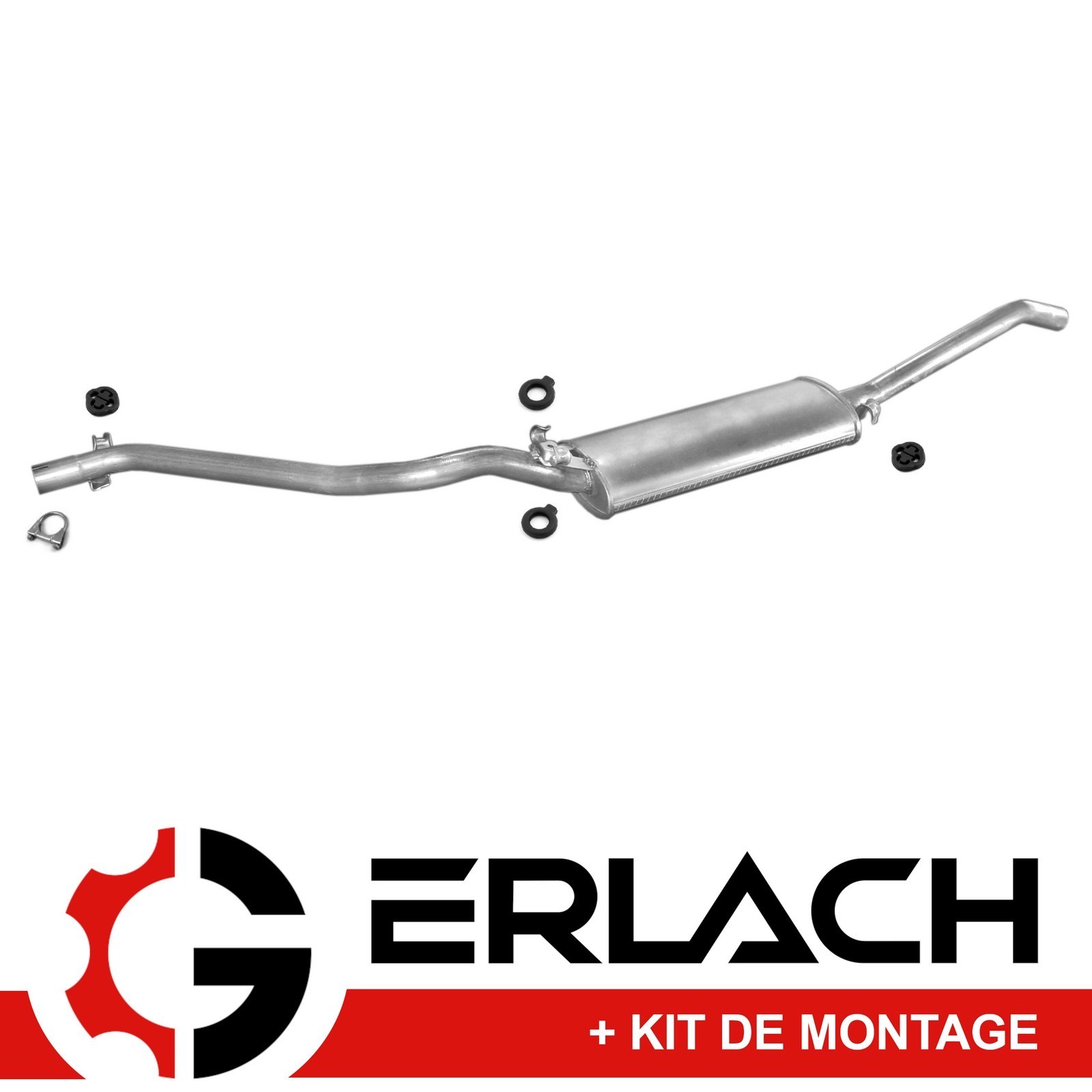 Silencieux arrière pour VW Jetta II berline versions 1.3 à 1.8 essence et diesel