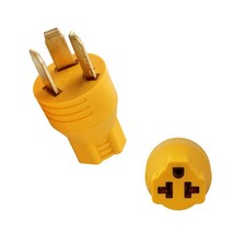 NEMA 10-30P to 5-15/20R or 6-15/20R EV Dryer Adapter Plug 30 Amp to 20 Amp 3 ...