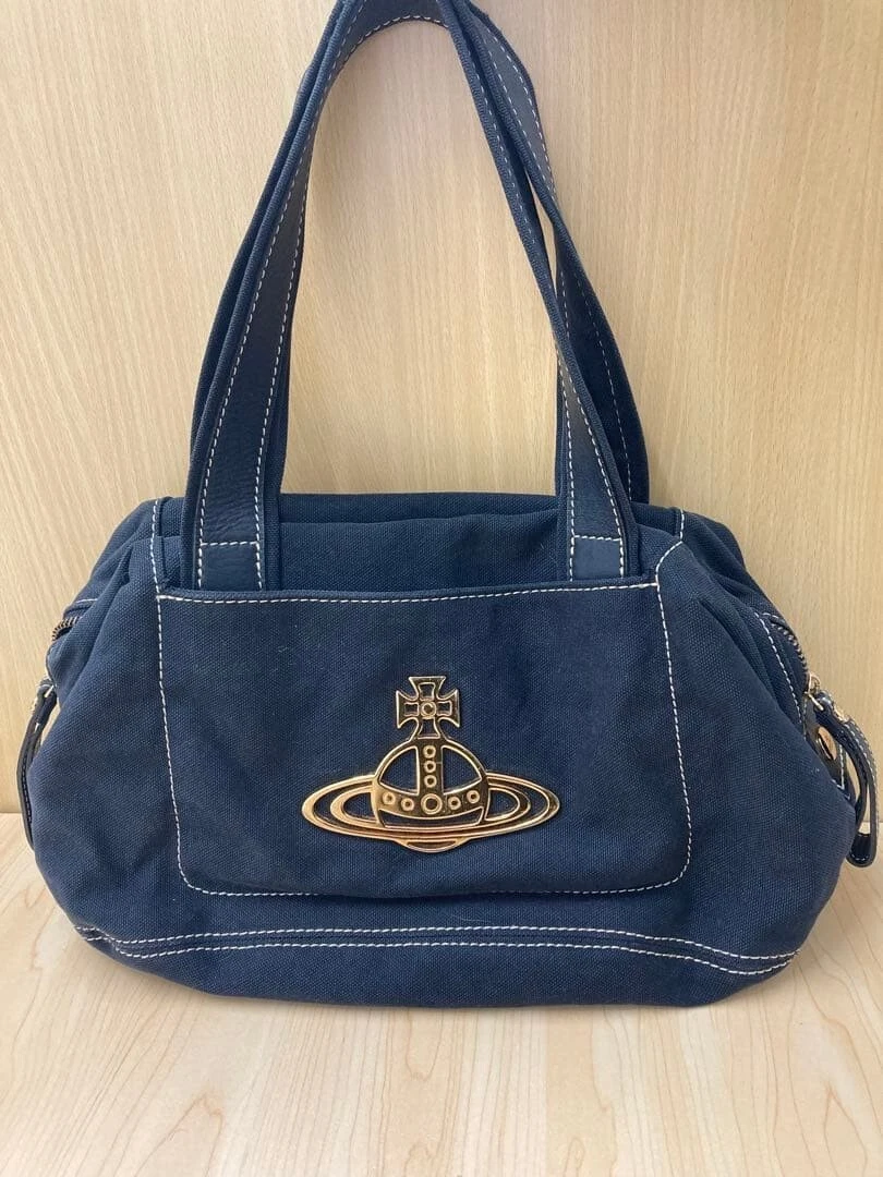⭐︎Vivienne Westwood ネイビーwoolボストンバッグ Vivienne Westwood Blue Bags & Handbags for Women for sale - eBay