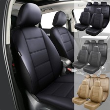 Leather Car Seat Covers For Toyota Full Set 5-seats Front Rear Cushion Protector Leather Car Seat Covers For Toyota Full Set 5-seats Front Rear Cushion Protector