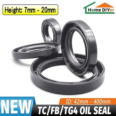 TC Oil Seal Rotary Shaft Seal Double Lipped NBR Dust Seals O-Rings ID 42-400mm