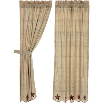 Abilene Star Short Panel Set of 2 63x36