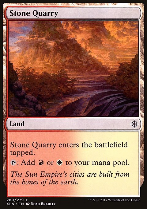 Magic the Gathering MTG Stone Quarry (289) Ixalan   LP