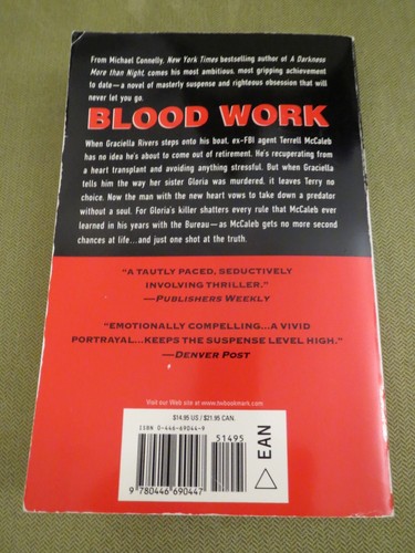 Blood Work by Michael Connelly, 0446690449, Paperback, ACCEPTABLE - Picture 2 of 10